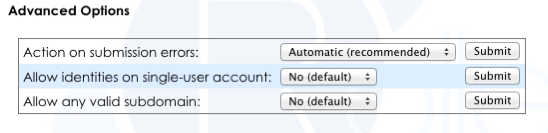 new_identity_options New identity options for Outbound Mail accounts.